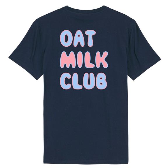 T-Shirt Oat Milk Club Donkerblauw 1