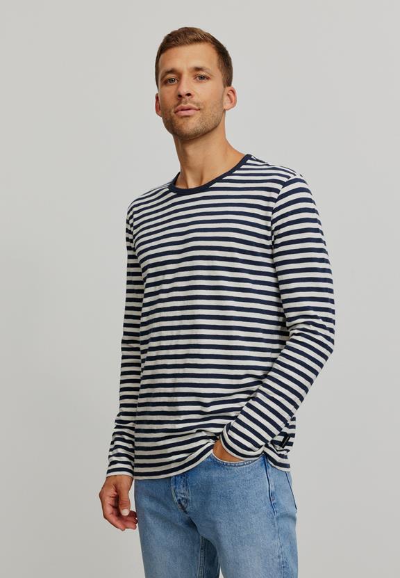 Recolution Longsleeve Maca Stripes Dark Navy