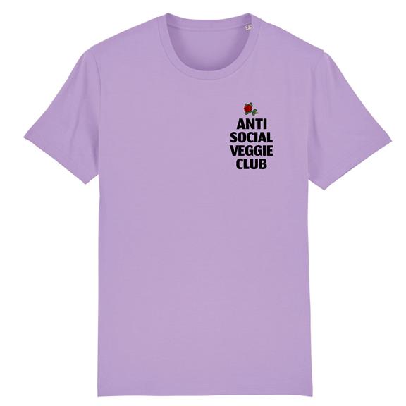 T-Shirt Anti Social Veggie Club Lavender 1