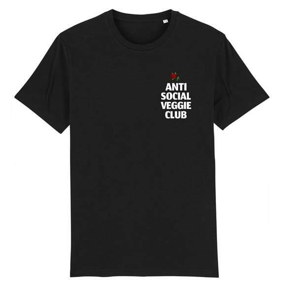 T-Shirt Anti Social Veggie Club Black 3