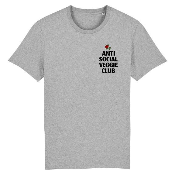 T-Shirt Anti Social Veggie Club Grey 1