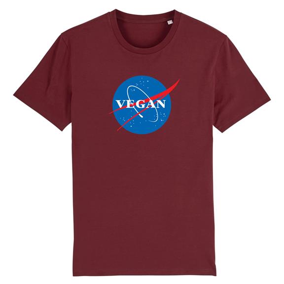 T-Shirt Vegan Nasa Maroon 1