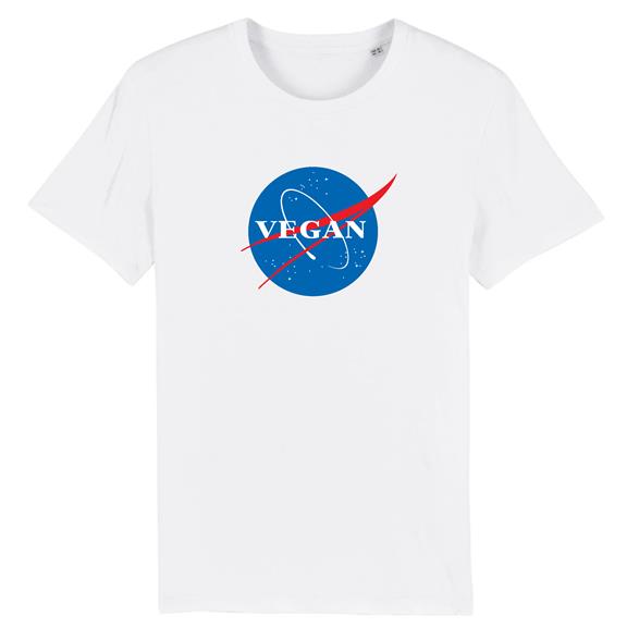 T-Shirt Vegan Nasa Wit 1