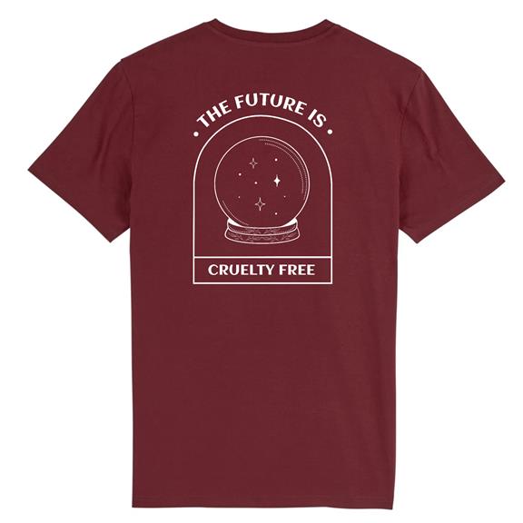 T-Shirt The Future Is Cruelty Free Bordeaux 1