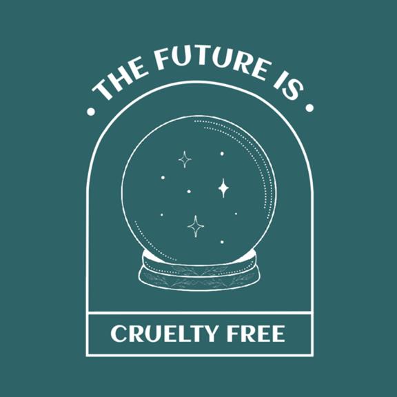 T-Shirt The Future Is Cruelty Free Zwart 3