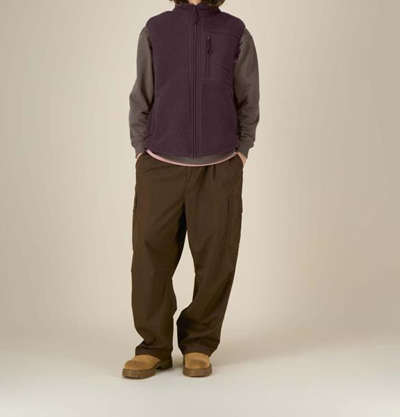 UNIPOLAR Vest Lin Red Brown