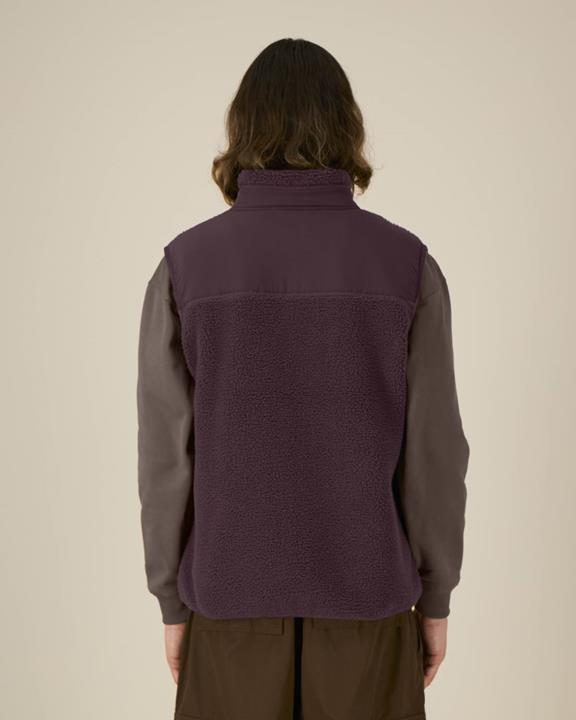 UNIPOLAR Vest Lin Red Brown