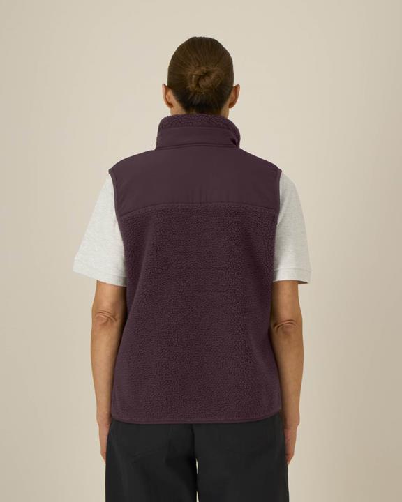 UNIPOLAR Vest Lin Red Brown