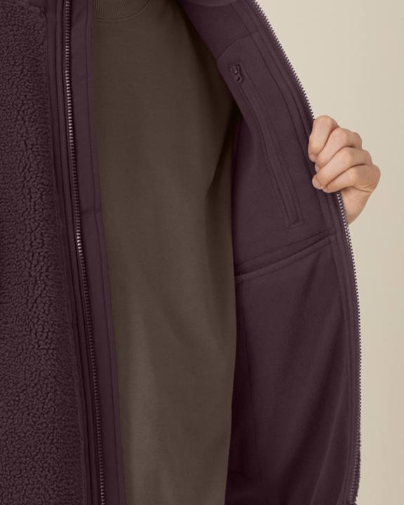 UNIPOLAR Vest Lin Red Brown
