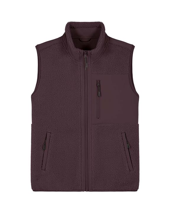 UNIPOLAR Vest Lin Red Brown