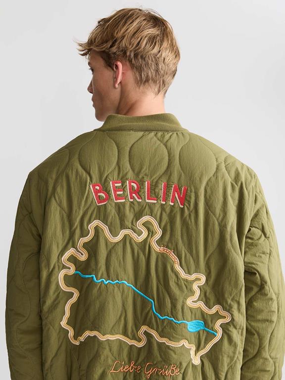 Yahmo Jacke Bomber Quilted Kurt Grün