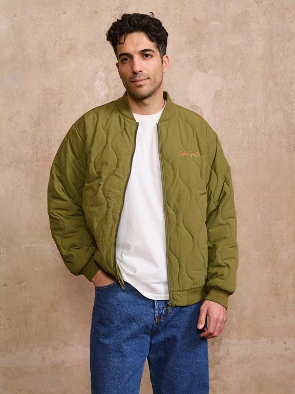 Yahmo Jacke Bomber Quilted Kurt Grün