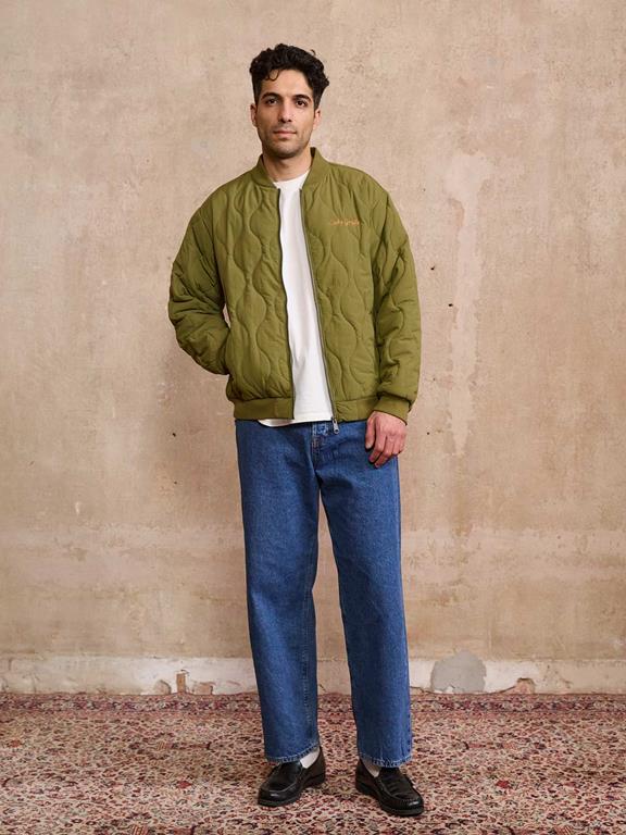 Yahmo Jacke Bomber Quilted Kurt Grün