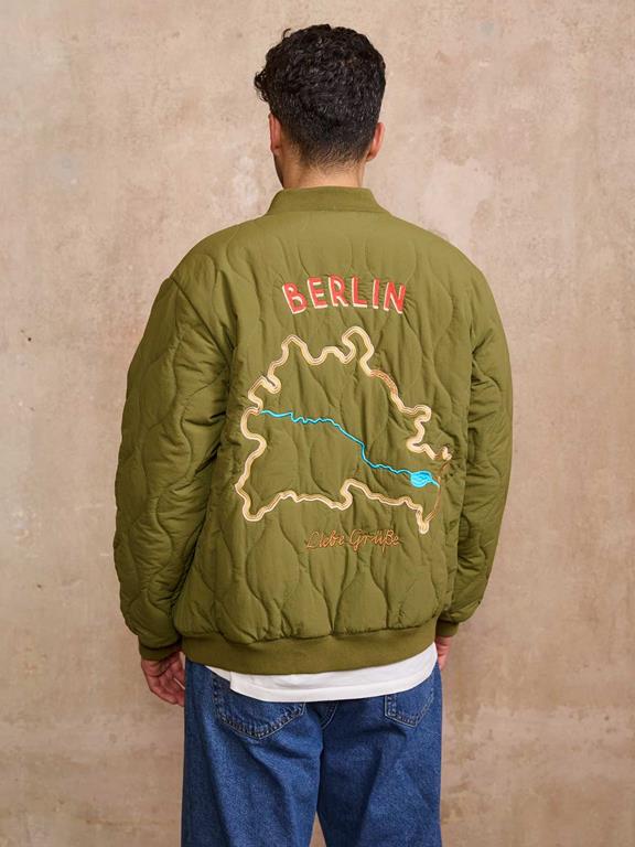 Yahmo Jacke Bomber Quilted Kurt Grün
