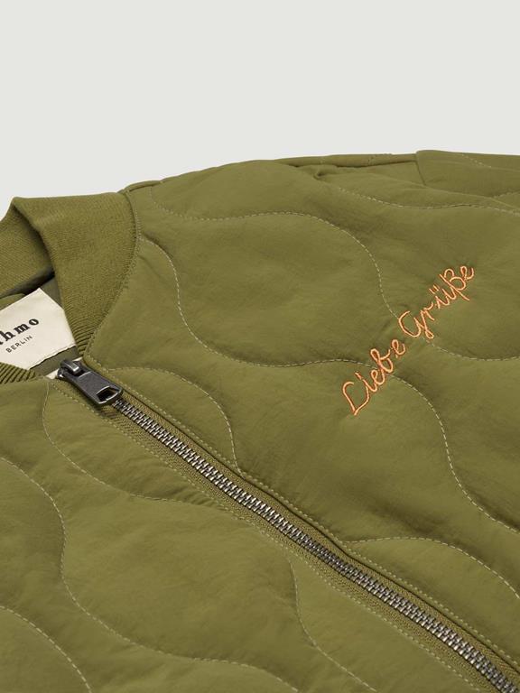 Yahmo Jacke Bomber Quilted Kurt Grün