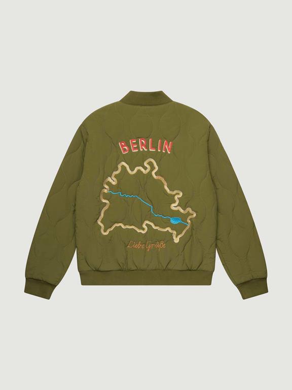 Yahmo Jacke Bomber Quilted Kurt Grün