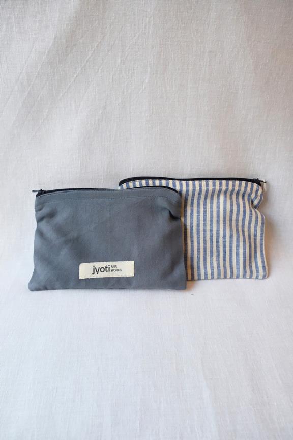 Jyoti Fair Works Bag Thanjavur Blue/Stripes