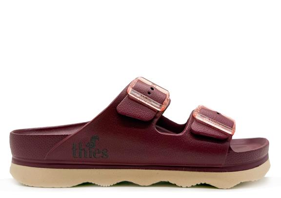 thies Sandal Ecofoam Double Bordeaux Red
