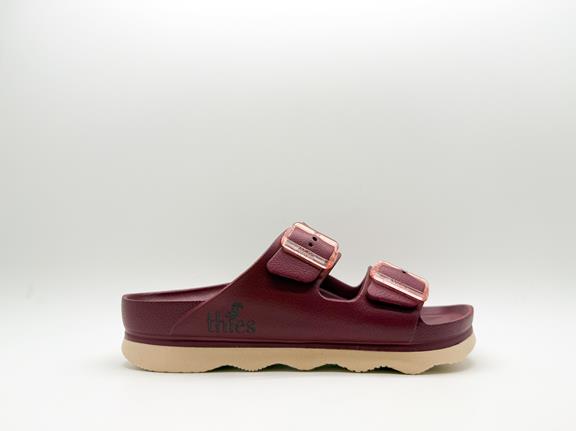 thies Sandal Ecofoam Double Bordeaux Red
