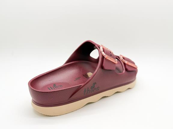 thies Sandal Ecofoam Double Bordeaux Red