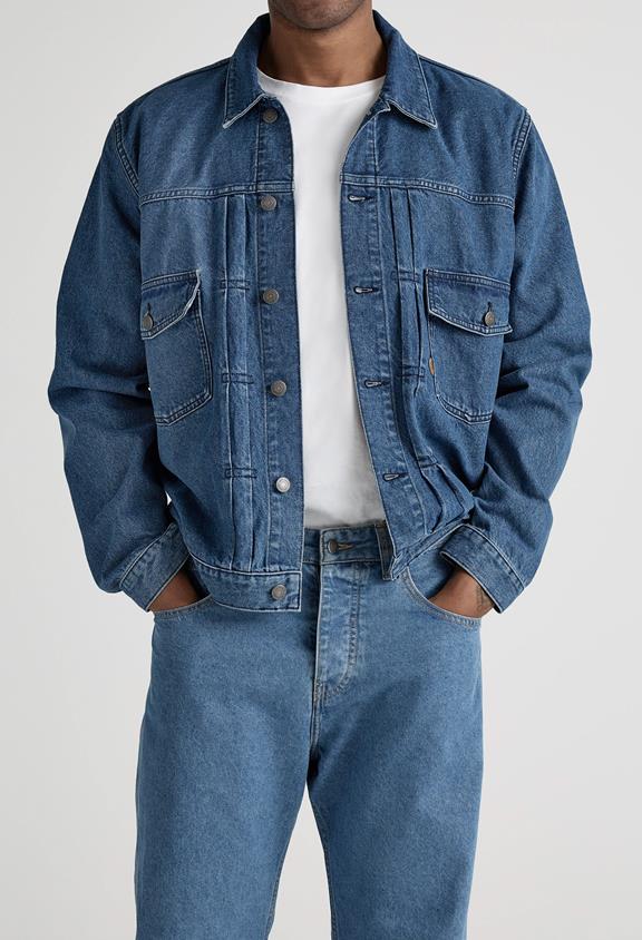 MUD Jeans Jacket Denim Benny Medium Stone Blue