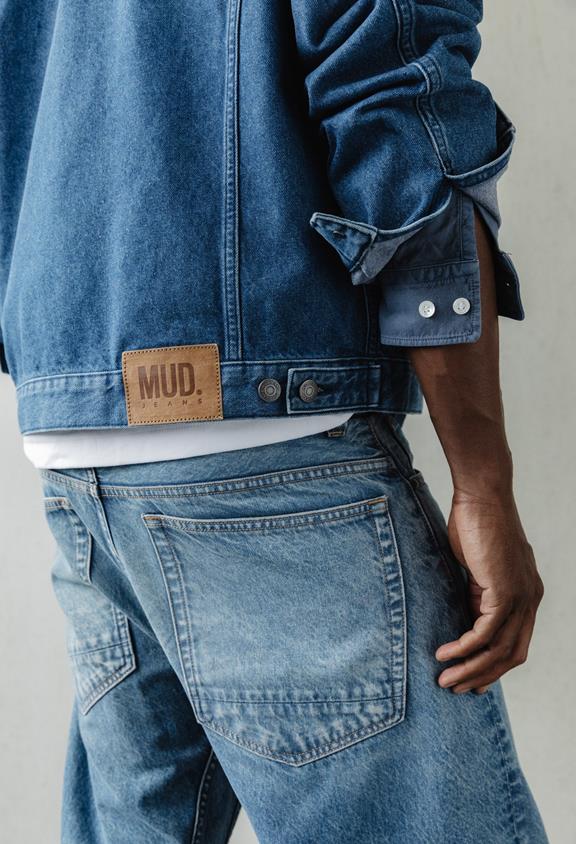 MUD Jeans Jacket Denim Benny Medium Stone Blue