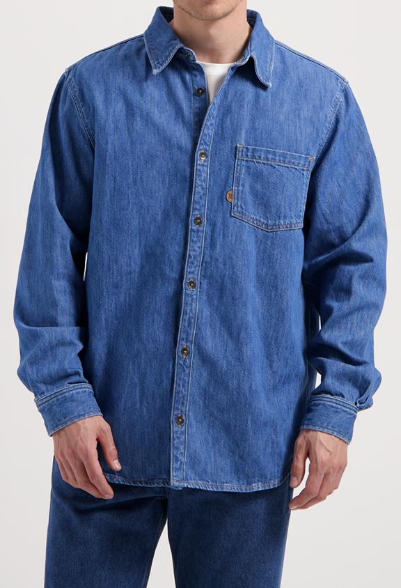 MUD Jeans Hemd Denim Chris Medium Stone Blue