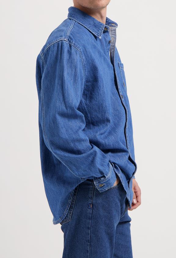 MUD Jeans Hemd Denim Chris Medium Stone Blue