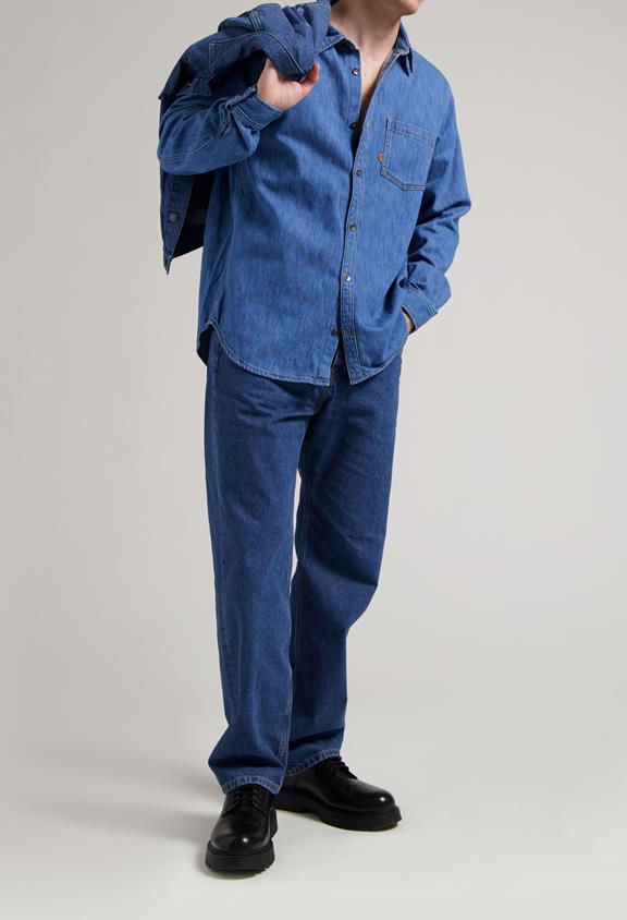 MUD Jeans Hemd Denim Chris Medium Stone Blue