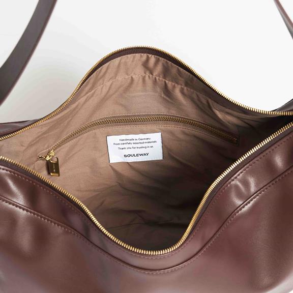 Souleway Shoulder Bag Half Moon Chocolate Brown
