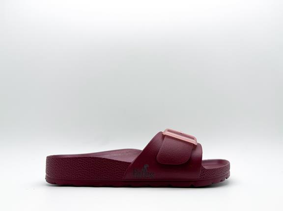 thies Sandalen Ecofoam Strap Bordeaux Rot