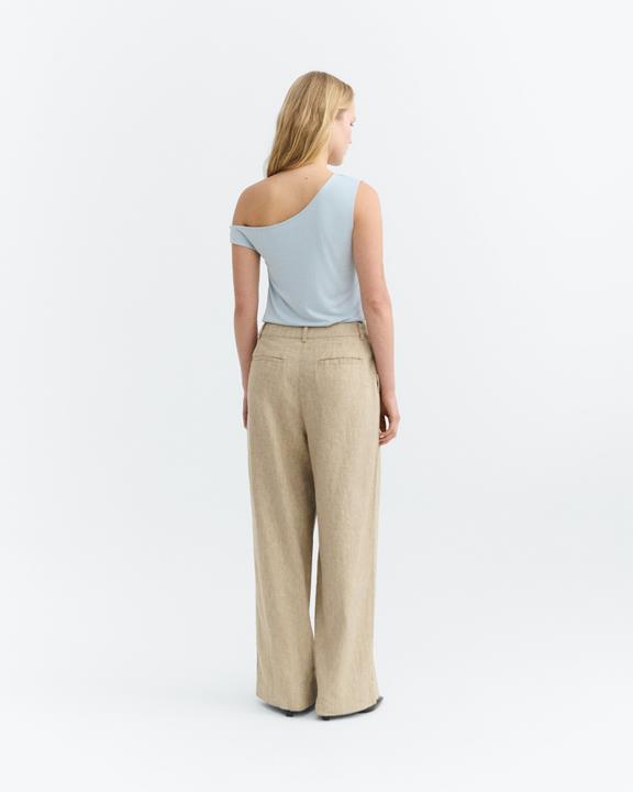 Thinking MU Broek Met Wijde Pijpen, Patti Raw Ecru