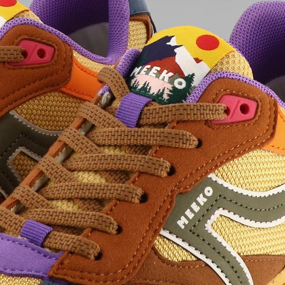 MEEKO Sneakers Capra Savannah Purple/ Brown