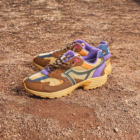 MEEKO Sneakers Capra Savannah Purple/ Brown