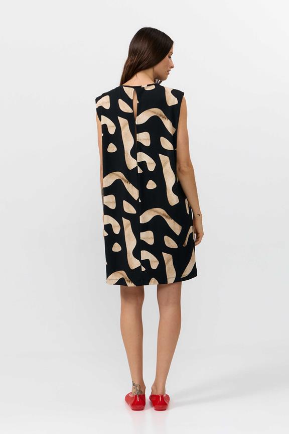 SUITE13LAB Kleid Shire Print Stones Schwarz