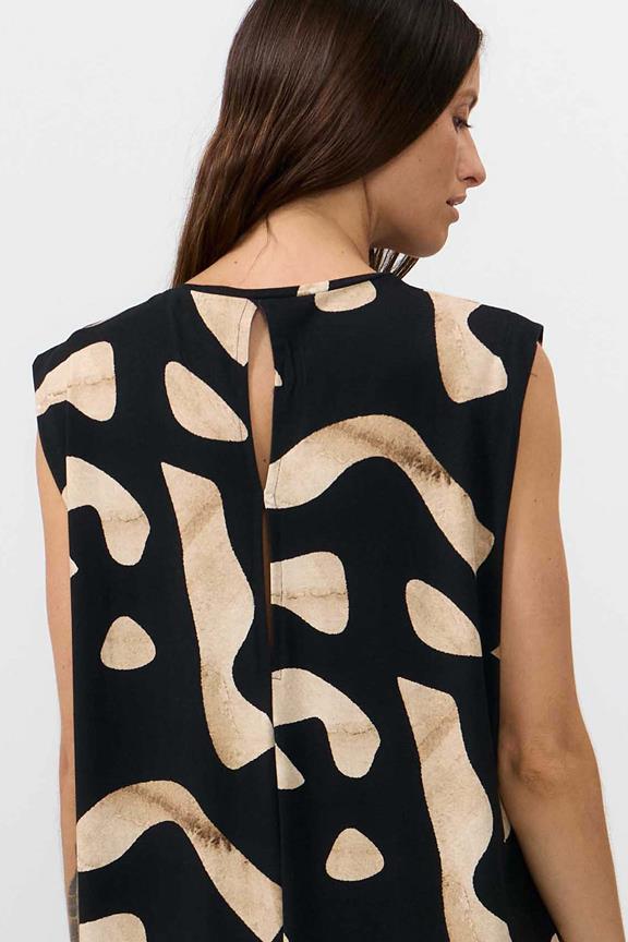 SUITE13LAB Kleid Shire Print Stones Schwarz