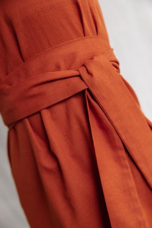Jyoti Fair Works Kleid Agnila Terrakotta