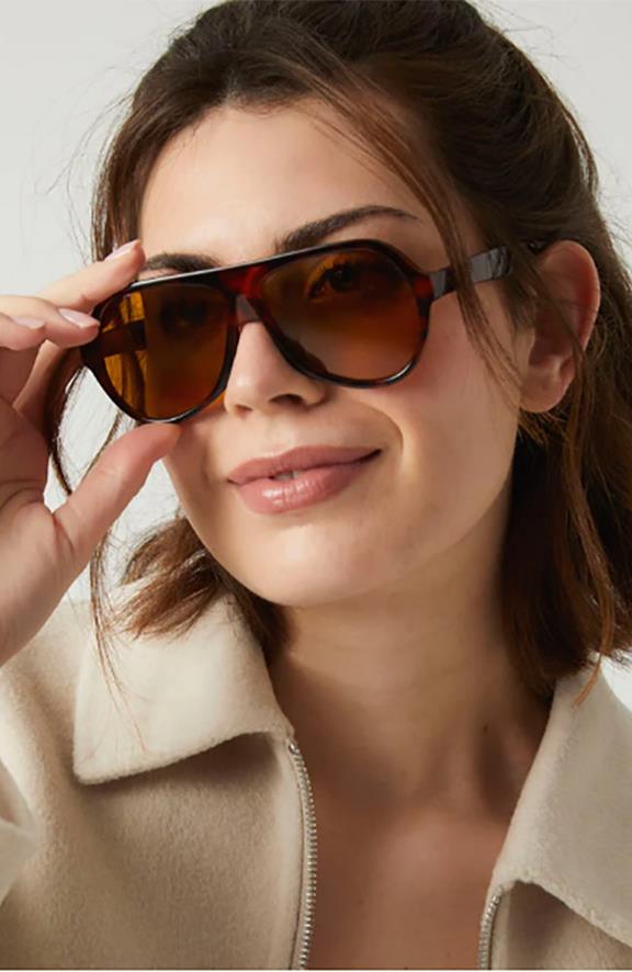 Parafina Sonnenbrille Magma Schildkröte Braun