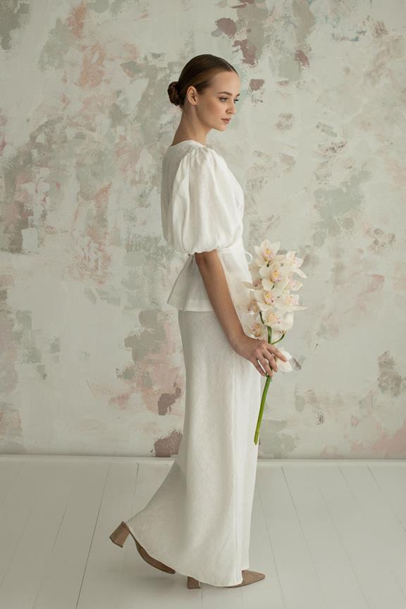 Amber Linen Set Wickeloberteil & Rock Venezia Creme