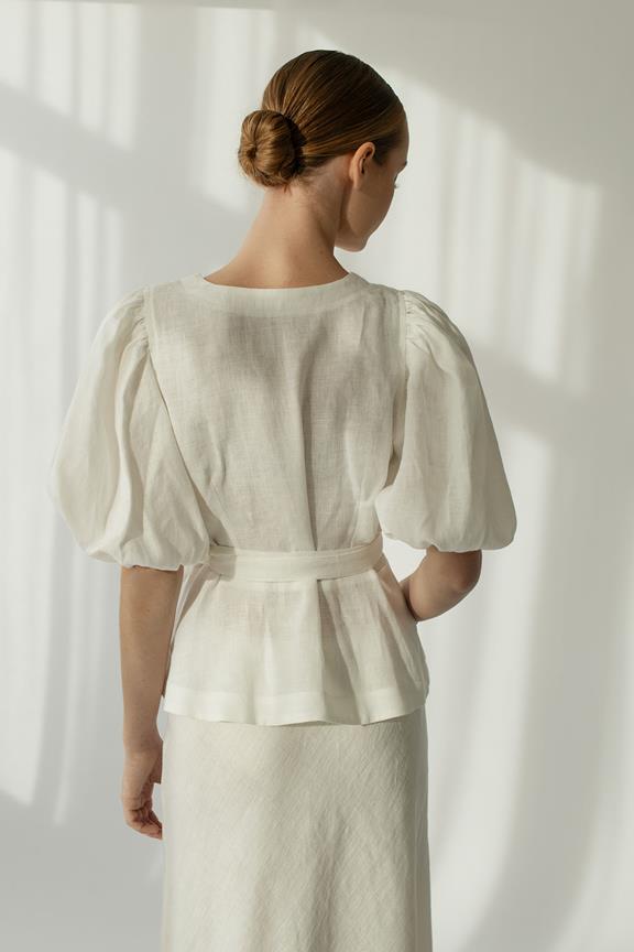 Amber Linen Set Wickeloberteil & Rock Venezia Creme