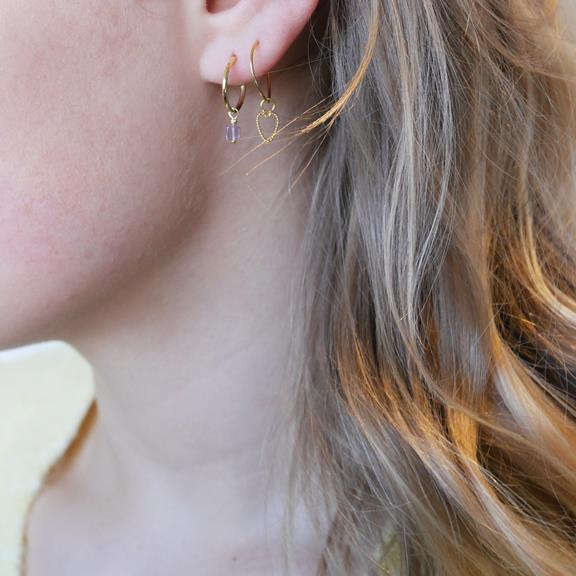 Earrings Amethyst Gold 2