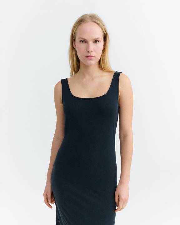Thinking MU Kleid Adu Slim Schwarz