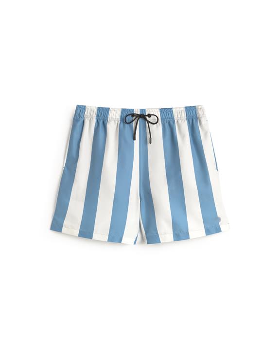 Thinking MU Korte Zwembroek Limpopo Blauw Gestreept