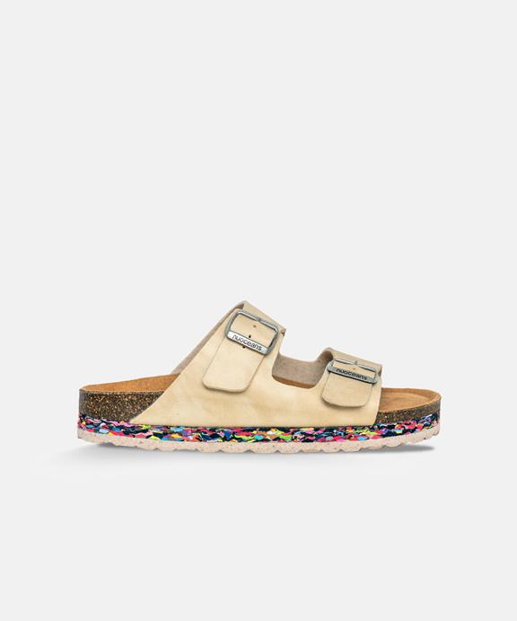 Nuoceans Sandalen Kieselstein Beige