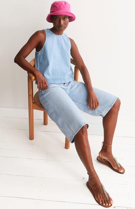 ARMEDANGELS Shorts City Denim Barrea Hellblau