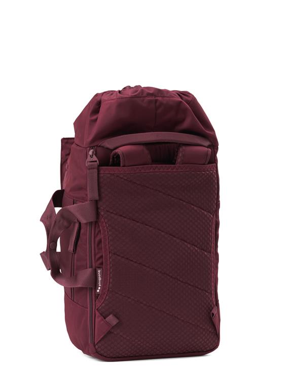 pinqponq Backpack Blok Medium Glazed Red