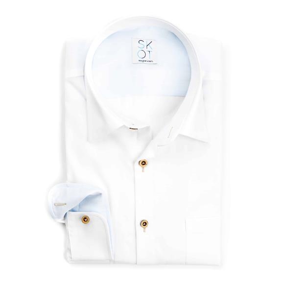 Sustainable Shirt White Fun - Breast Pocket 6