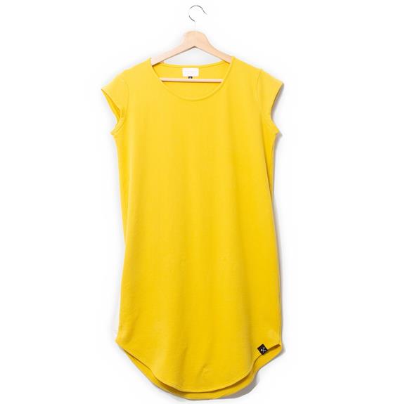 Dress - Recycled Sweat Fabric - Yellowº 3