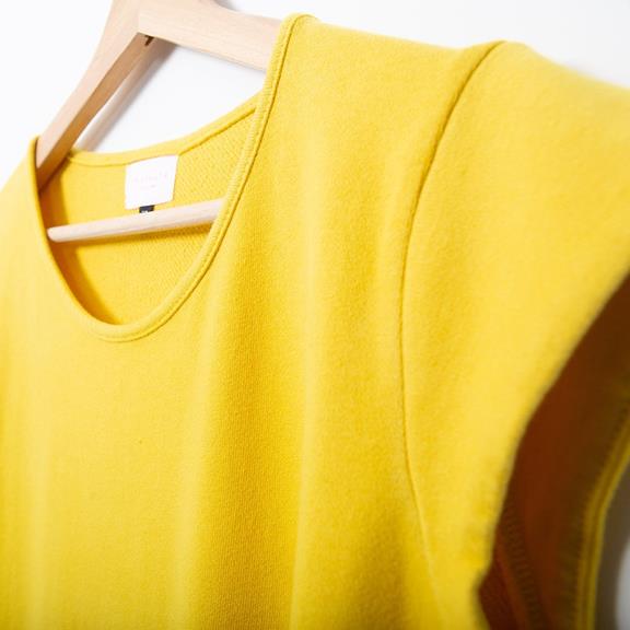Dress - Recycled Sweat Fabric - Yellowº 5