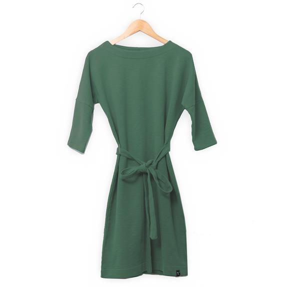 Dress - Recycled Sweat Fabric - Army Greenº  1